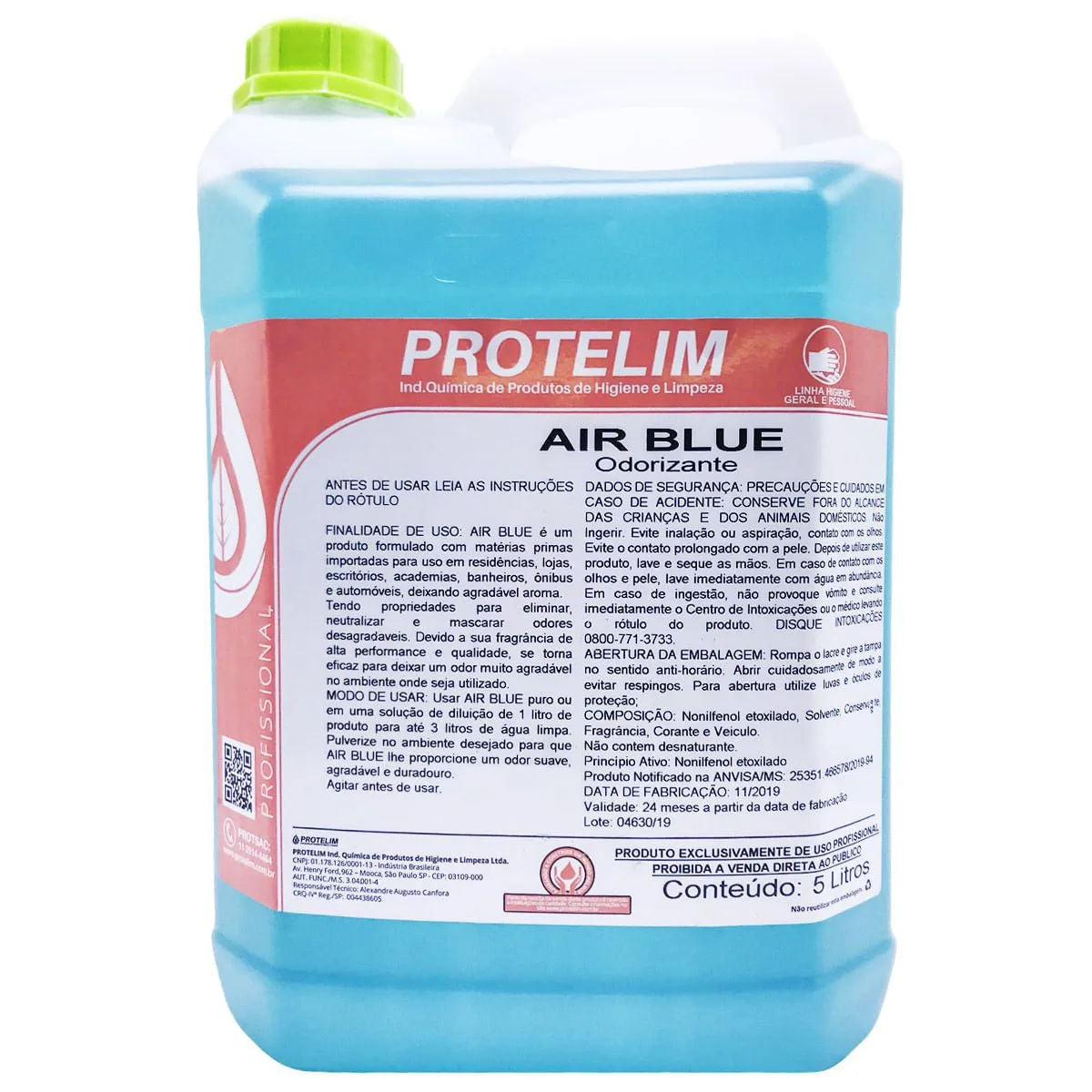 AROMATIZANTE PROT AIR BLUE 5LT PROTELIM