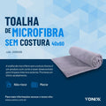 TOALHA MICROFIBRA SEM COSTURA 40X60 350GSM VONIXX