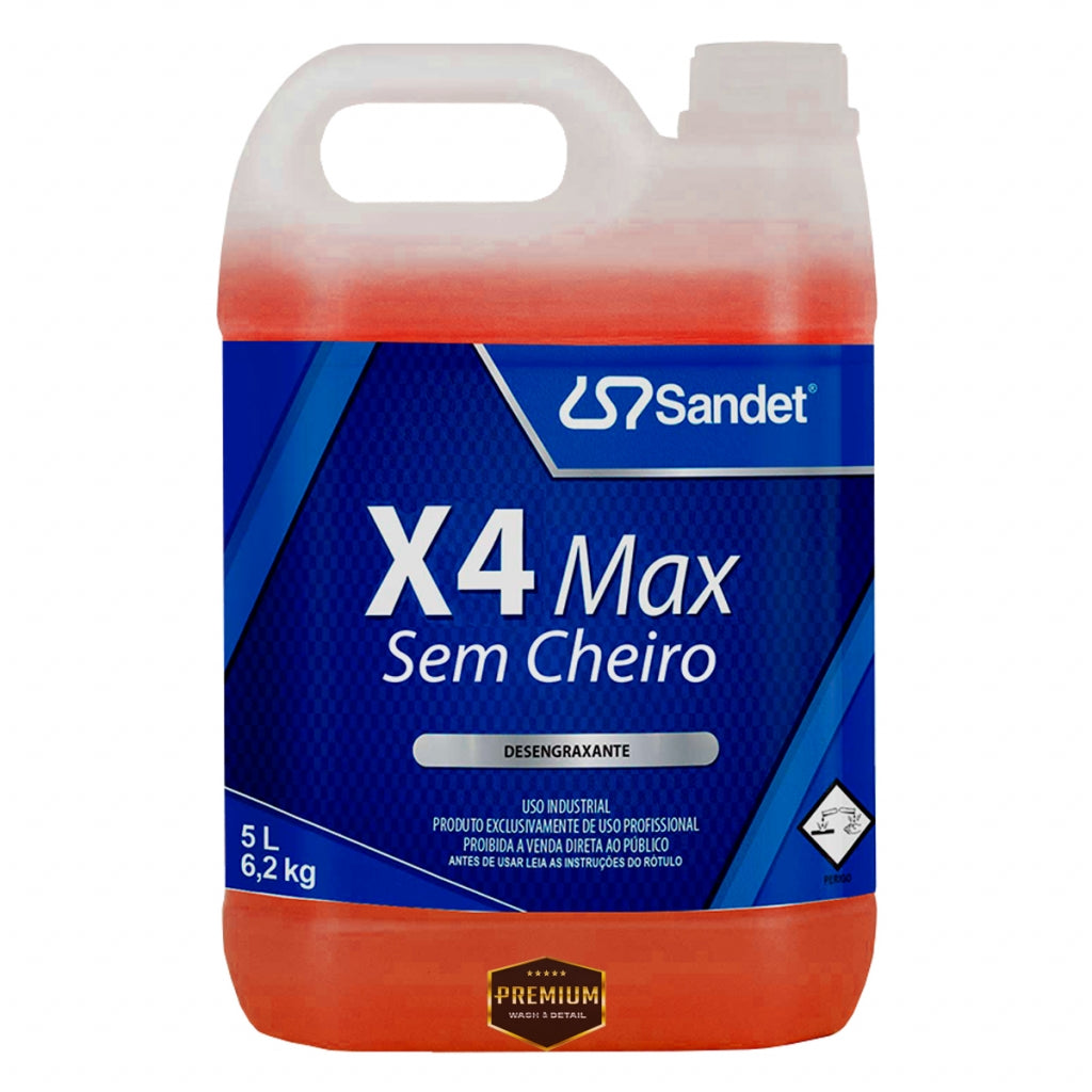 DESENGRAXANTE X4 MAX SEM CHEIRO 5L SANDET