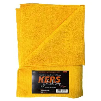 TOALHA DE MICROFIBRA AMARELA COM LARANJA 40X60CM 350GSM AUTOAMERICA