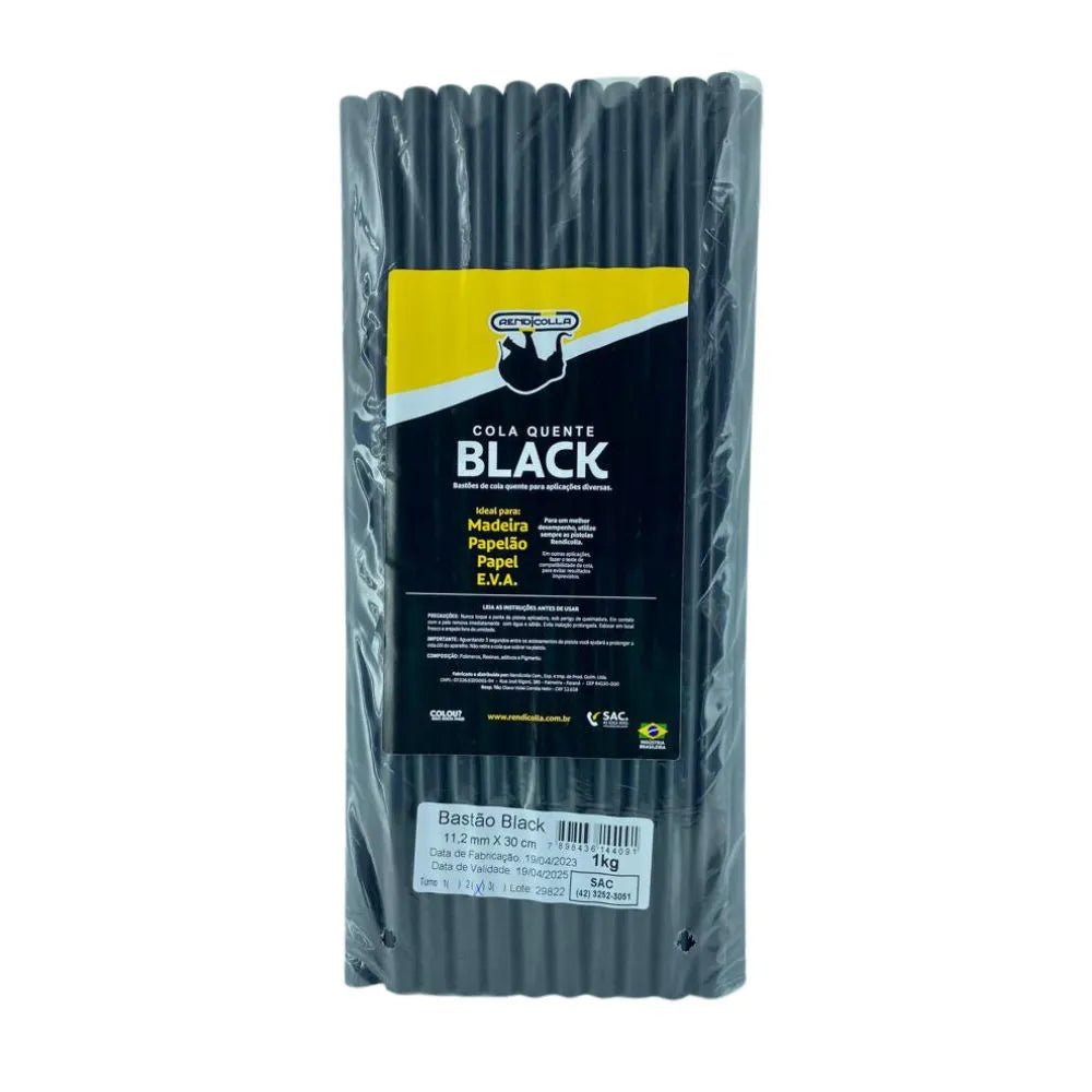 COLA QUENTE BASTAO BLACK 11,2X30CM RENDICOLLA