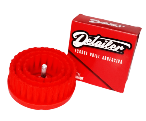 ESCOVA DRILL DE CERDAS AGRESSIVA VERMELHA DETAILER