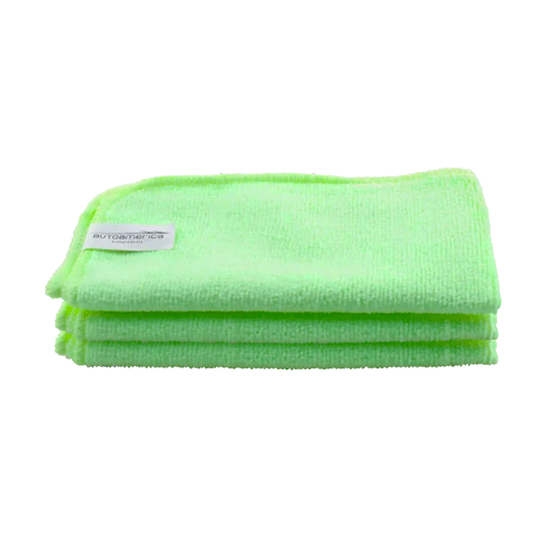FLANELA DE MICROFIBRA VERDE FLUORESCENTE 40X40CM 300GSM AUTOAMERICA