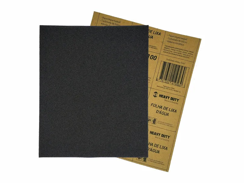 FOLHA LIXA DAGUA 180 PAPEL PRETA 225MMX275MM ADERE