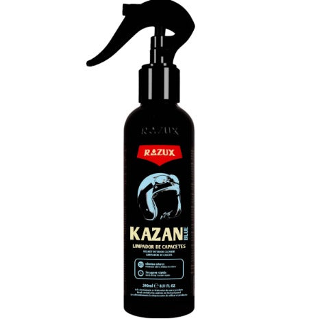 KAZAN BLUE LIMPADOR DE CAPACETES AROMA AMADEIRADO 240ML RAZUX
