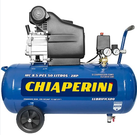 MOTOCOMPRESSOR DE AR. 8.5/50L 220V CHIAPERINI