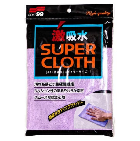 TOALHA DE MICROFIBRA SUPER CLOTH ALTA ABSORÇàO 30X50CM SOFT99