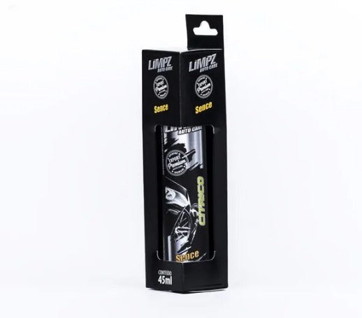 AROMATIZADOR AUTOMOTIVO SPRAY COURO CLASIC 45ML LIMPZ