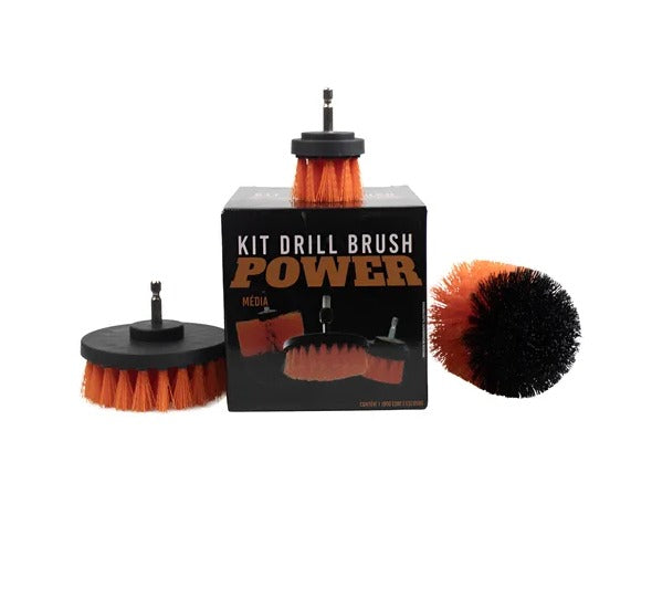 KIT DRILL BRUSH POWER ESCOVAS PARA PARAFUSADEIRA KERS