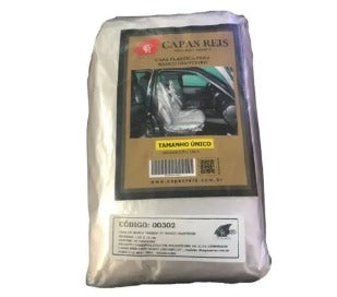CAPA PLASTICA PARA BANCO DIANTEIRO TRANSPARENTE COM 10UN TAM UNICO CAPAS REIS