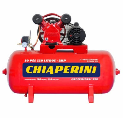 COMPRESSOR DE AR RED 10 PÉS 110L 2HP CHIAPERINI