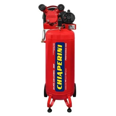 COMPRESSOR DE AR VERTICAL RED 10 PÉS 110 LITROS 2HP CHIAPERINI