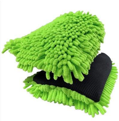 LUVA DE MICROFIBRA PREMIUM COM TENTACULOS VERDE 26X22CM LINCOLN