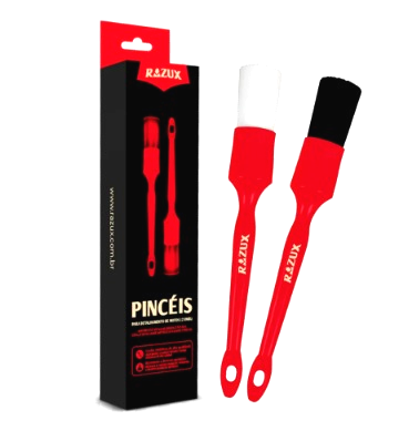 KIT COM 2UN DE PINCEIS PARA DETALHAMENTO DE MOTOS RAZUX