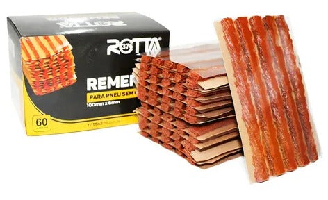 REFIL PARA REMENDO DE PNEUS DE MOTO 60UN 100MM X 3.5MM ROTTA376