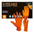 LUVA NITRILICA LARANJA IGNITE M 100UN SUPERMAX
