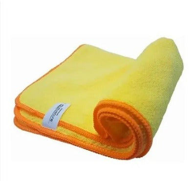 TOALHA DE MICROFIBRA AMARELA COM LARANJA 40X60CM 350GSM AUTOAMERICA