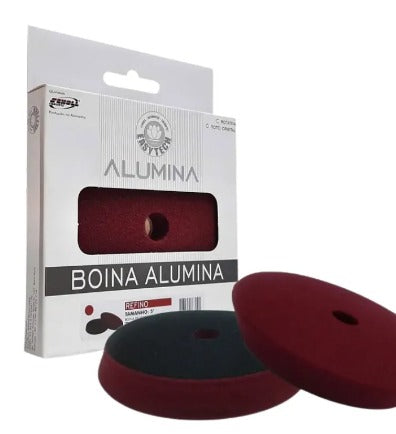 BOINA DE ESPUMA ALUMINA BORDÔ REFINO 5 POLEGADAS 140MM EASYTECH