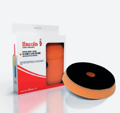 BOINA ESPUMA VELCRO LARANJA CORTE LEVE/REFINO 6 POLEGADAS LINCOLN