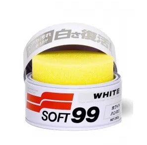 CERA WHITE CLEANER PARA CARROS DE CORES CLARAS 350G SOFT99