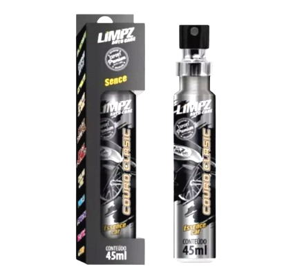 AROMATIZADOR AUTOMOTIVO SPRAY COURO CLASIC 45ML LIMPZ