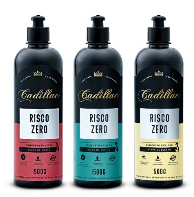 KIT RISCO ZERO CORTE REFINO LUSTRO 500G CADILLAC