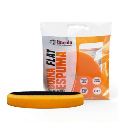 BOINA ESPUMA FLAT LARANJA CORTE LEVE/REFINO 5,5 POLEGADAS LINCOLN