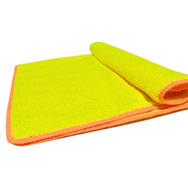 MICROFIBRA AMARELA COM LARANJA 40X60CM 350GSM KERS
