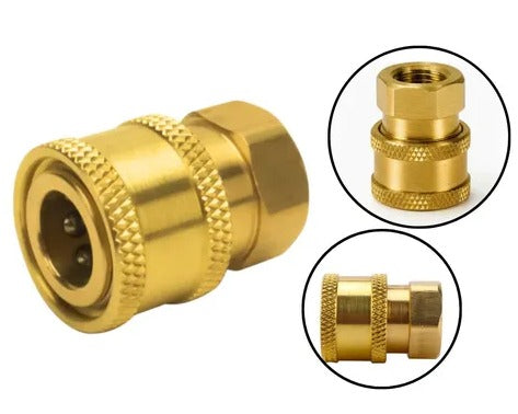 ENGATE RAPIDO FEMEA 1/4 PARA LAVADORAS DE ALTA PRESSAO KERS