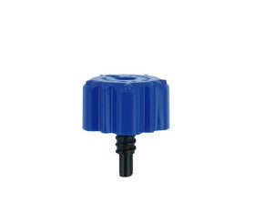 TAMPA PLASTICA AZUL DA VALVULA COM PARAFUSO DA SNOW FOAM NAÇAO DETAIL