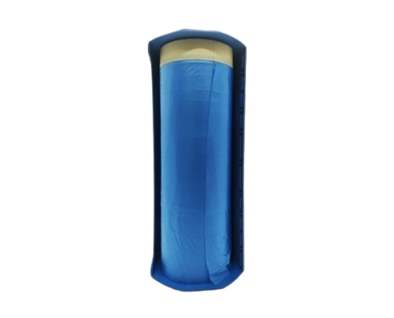 FILME PLASTICO PARA MASCARAMENTO AZUL 1,8MX25M C/ SUPORTE MASKPRO