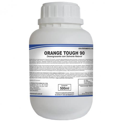 ORANGE TOUGH 90 DESENGRAXANTE COM SOLVENTE NATURAL 500ML SPARTAN