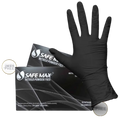 LUVA NITRILICA PRETA SAFEMAX TAM M SUPERMAX