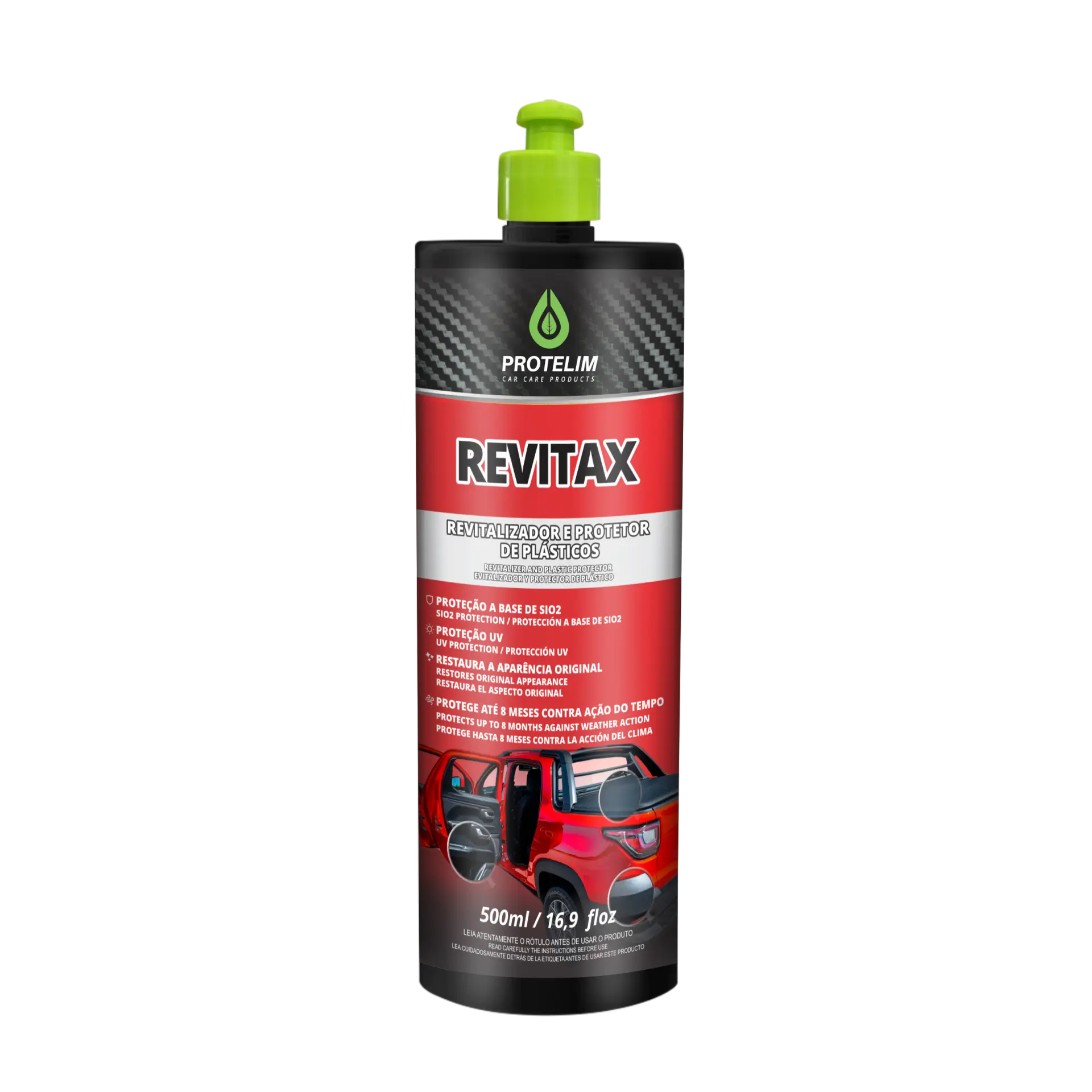 REVITALIZADOR E PROTETOR DE PLÁSTICO REVITAX 500ML PROTELIM