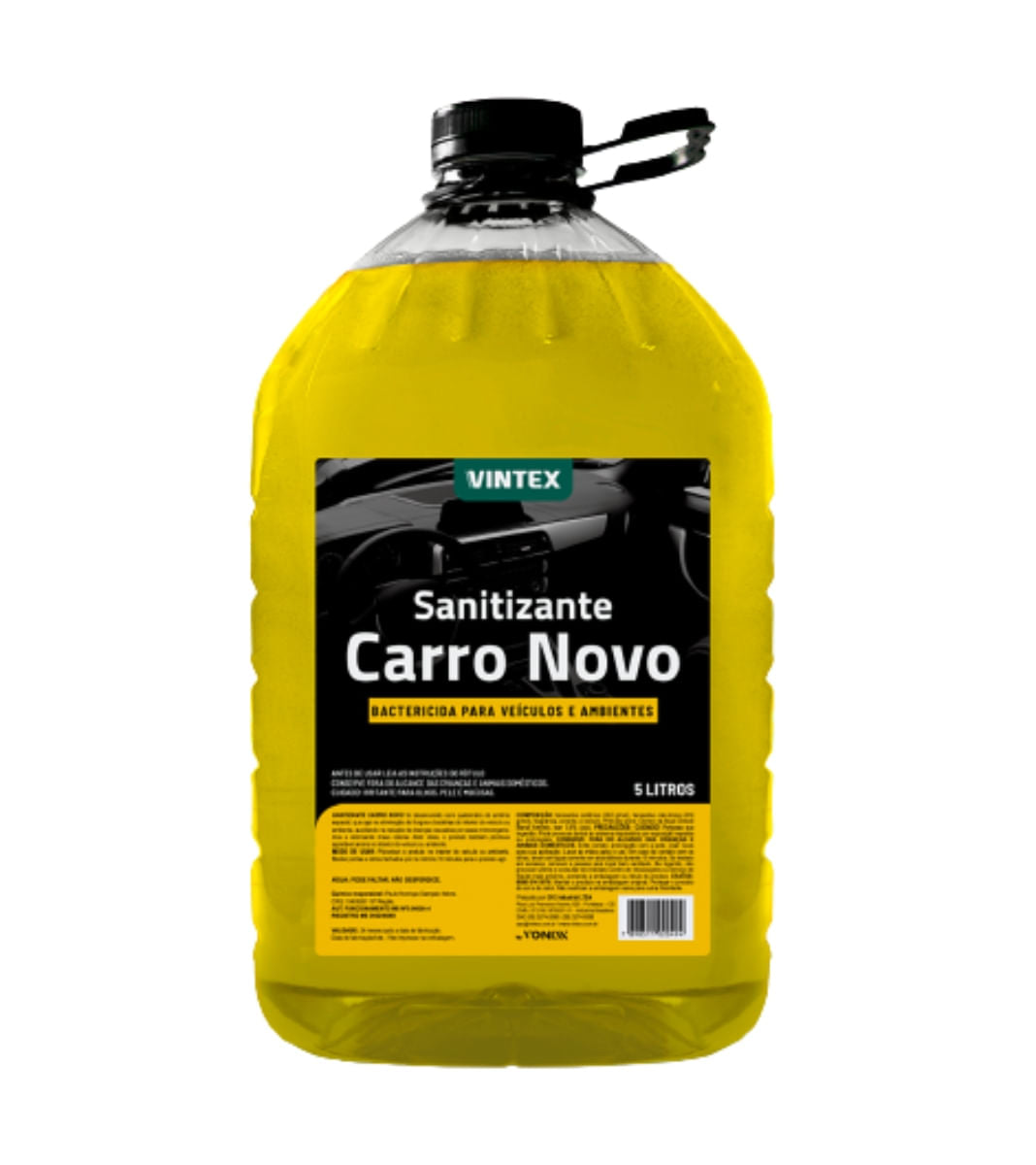 SANITIZANTE CARRO NOVO BACTERICIDA 5L VONIXX