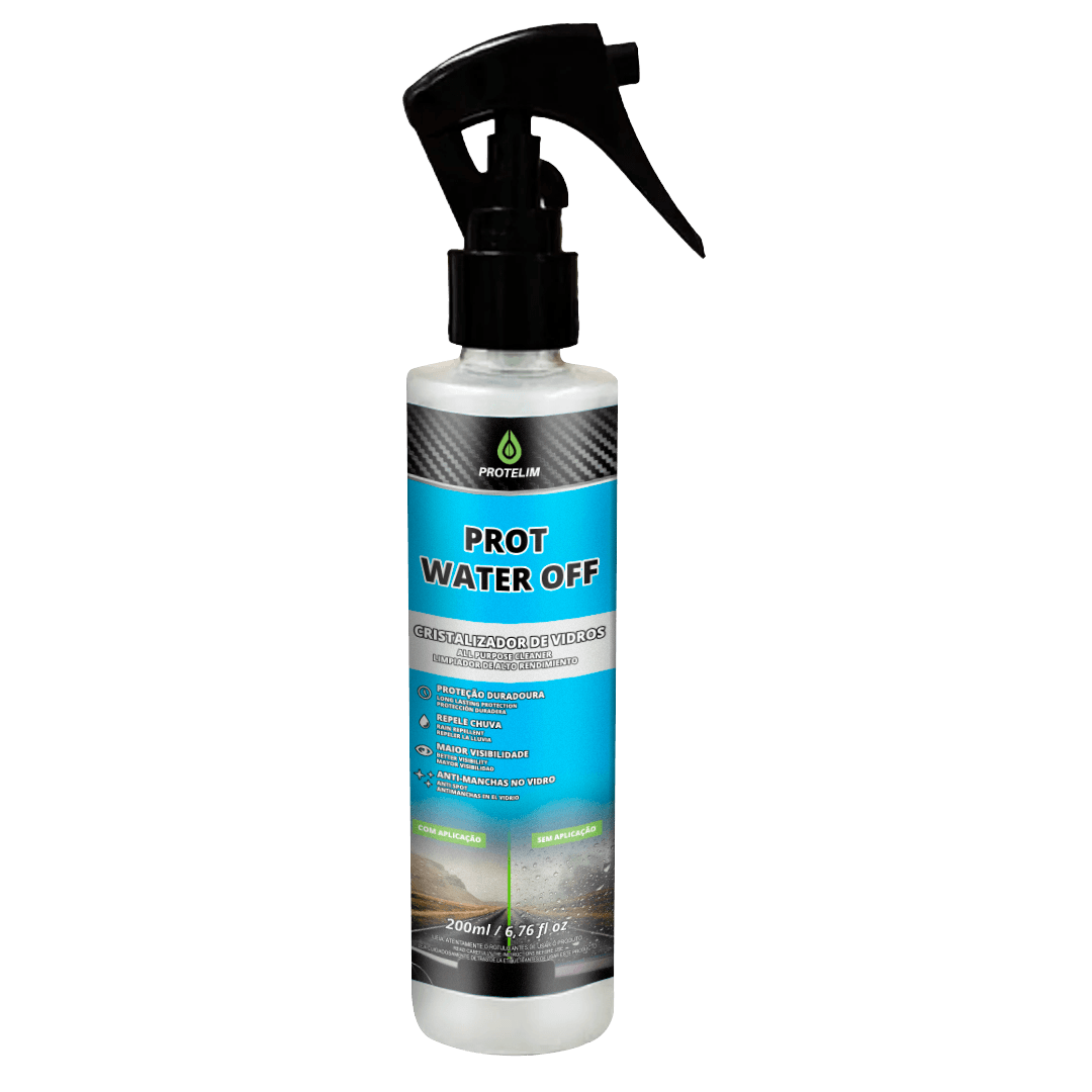 CRISTALIZADOR DE VIDRO PROT WATER OFF 200ML PROTELIM